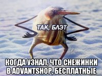  когда узнал, что снежинки в advantshop, бесплатные