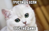 грустишь если грустно диме