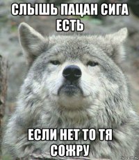 слышь пацан сига есть если нет то тя сожру