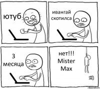 ютуб ивангай скотилса 3 месяца нет!!! Mister Max