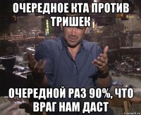 очередное кта против тришек очередной раз 90%, что враг нам даст