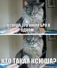 Ксюша это нюня бро в одном... Кто такая Ксюша?