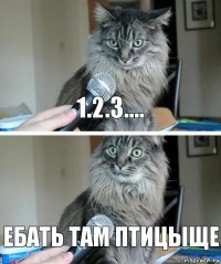 1.2.3.... Ебать там птицыще