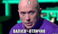 o валуев - отлично