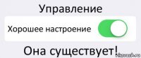 Управление Хорошее настроение Она существует!