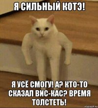 я сильный котэ! я усё смогу! а? кто-то сказал вис-кас? время толстеть!