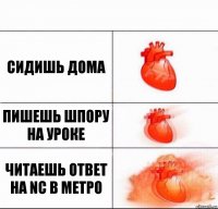 сидишь дома пишешь шпору на уроке читаешь ответ на NC в метро