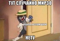 тут случайно мирзо нету