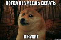 когда не умеешь делать вжух!!!