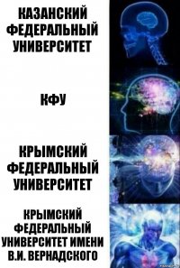 Казанский федеральный университет КФУ Крымский Федеральный университет Крымский Федеральный университет имени В.И. Вернадского