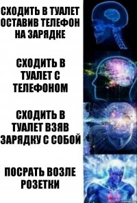 Сходить в туалет оставив телефон на зарядке сходить в туалет с телефоном сходить в туалет взяв зарядку с собой посрать возле розетки