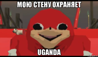 мою стену охраняет uganda