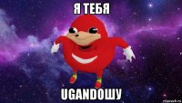 я тебя ugandошу