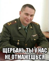  щербань ты у нас не отмажешься