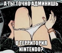 а ты точно админишь в территория nintendo?