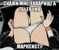 скажи мне, товарищ! а ты точно марксист?