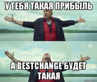 у тебя такая прибыль а bestchange будет такая