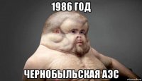 1986 год чернобыльская аэс