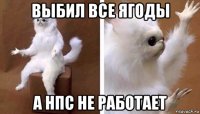 выбил все ягоды а нпс не работает