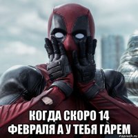  когда скоро 14 февраля а у тебя гарем