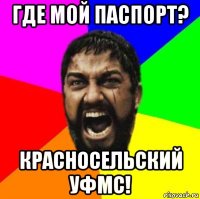 где мой паспорт? красносельский уфмс!