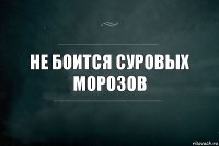 Не боится суровых морозов