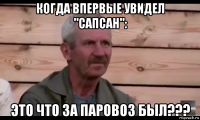 когда впервые увидел "сапсан": это что за паровоз был???