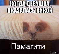 когда девушка оказалась викой 