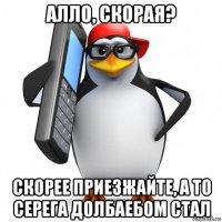 алло, скорая? скорее приезжайте, а то серега долбаебом стал