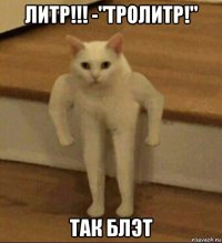 литр!!! -"тролитр!" так блэт