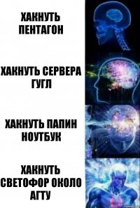 Хакнуть Пентагон Хакнуть сервера Гугл Хакнуть папин ноутбук Хакнуть светофор около АГТУ