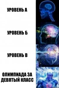 Уровень А Уровень Б Уровень В Олимпиада за девятый класс