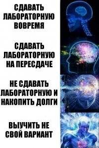 СДАВАТЬ ЛАБОРАТОРНУЮ ВОВРЕМЯ СДАВАТЬ ЛАБОРАТОРНУЮ НА ПЕРЕСДАЧЕ НЕ СДАВАТЬ ЛАБОРАТОРНУЮ И НАКОПИТЬ ДОЛГИ ВЫУЧИТЬ НЕ СВОЙ ВАРИАНТ