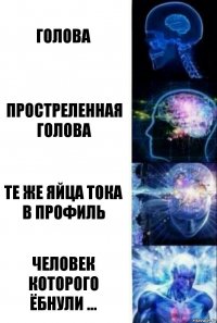 ГОЛОВА ПРОСТРЕЛЕННАЯ ГОЛОВА ТЕ ЖЕ ЯЙЦА ТОКА В ПРОФИЛЬ ЧЕЛОВЕК КОТОРОГО ЁБНУЛИ ...