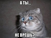 а ты... не врёшь?..