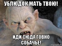 ублюдок мать твою! иди сюда говно собачье!