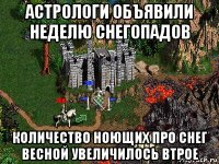 астрологи объявили неделю снегопадов количество ноющих про снег весной увеличилось втрое