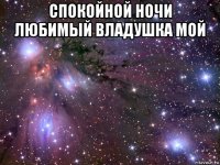 спокойной ночи любимый владушка мой 