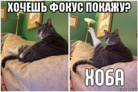 хочешь фокус покажу? 