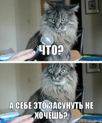 Что? А себе это засунуть не хочешь?