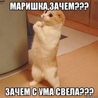 маришка,зачем??? зачем с ума свела???