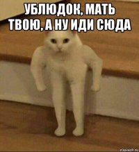 ублюдок, мать твою, а ну иди сюда 