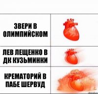 звери в олимпийском лев лещенко в дк кузьминки крематорий в пабе шервуд