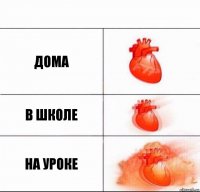 Дома в школе на уроке