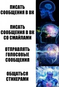 Писать сообщения в вк Писать сообщения в вк со смайлами Отправлять голосовые сообщения Общаться стикерами