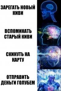 Зарегать новый киви Вспоминать старый киви скинуть на карту отправить деньги голубем