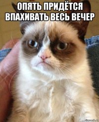 опять придётся впахивать весь вечер 