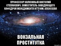 профессор калюжный анатолий степанович, заместитель заведующего кафедрой менеджмента нгту им. алексеева вокзальная проститутка