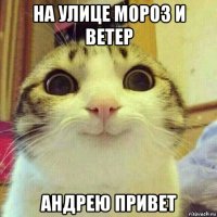 на улице мороз и ветер андрею привет