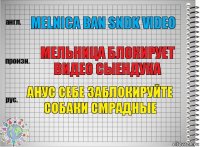 melnica ban sndk video мельница блокирует видео сыендука анус себе заблокируйте собаки смрадные